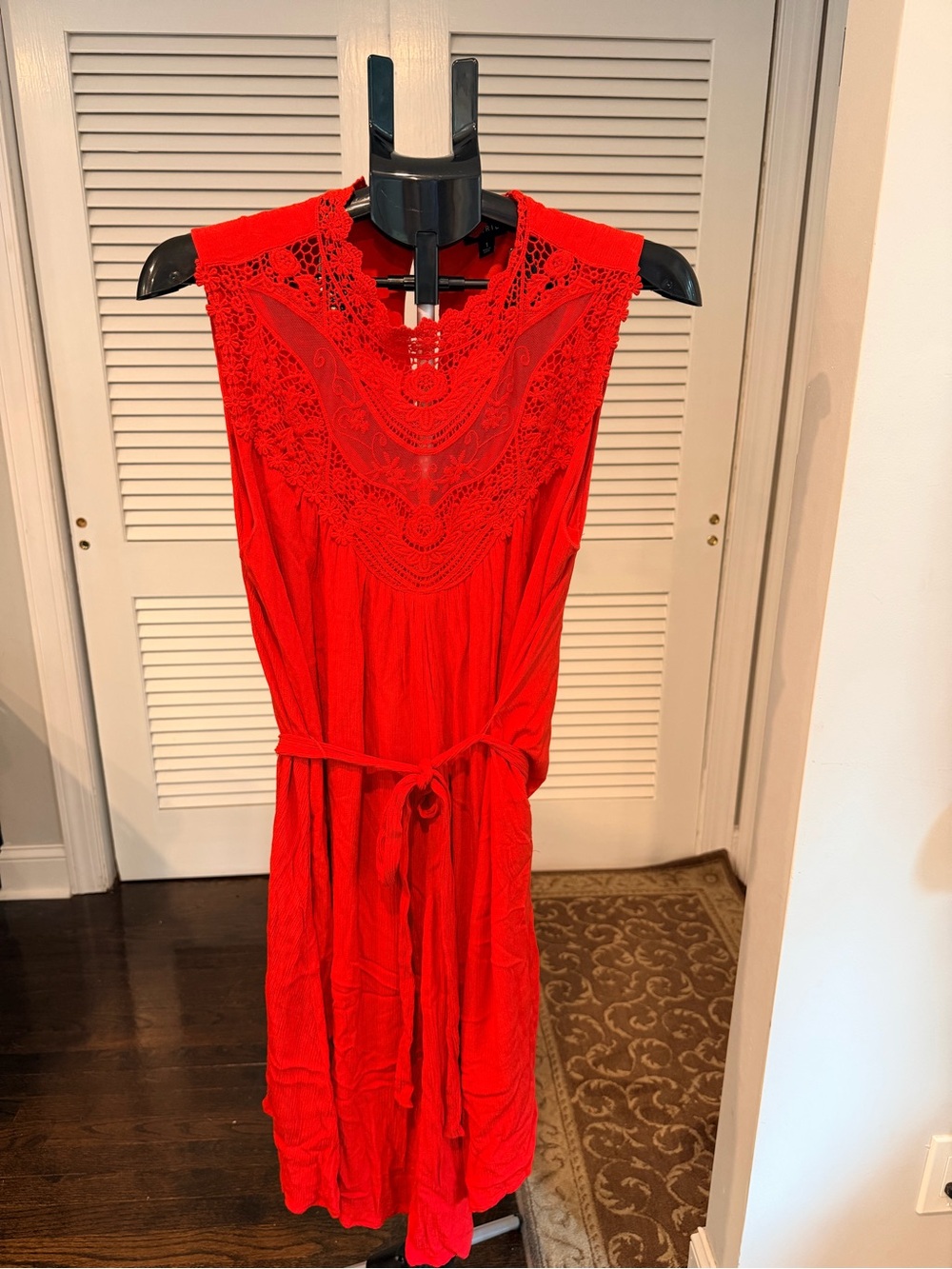 torrid Red Crochet Yoke Dress